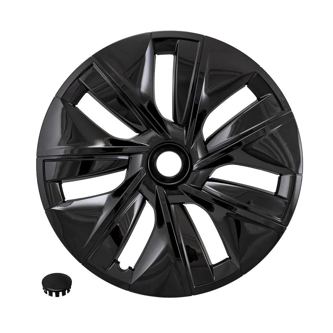 56619BLK – COAST2COAST Wheel Cover, 19 Inch 7 Spoke Painted Gloss Black Plastic Set Of 4 Fits Over OEM Steel Wheel Wi...